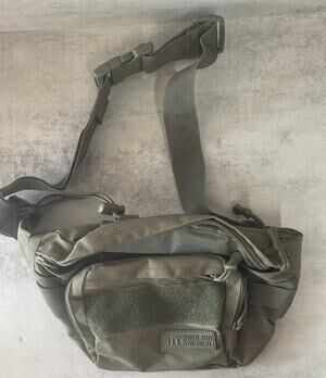 Highland Tactical Mobility Waist Pack Olive Green MOLLE CCW Crossbody Bag